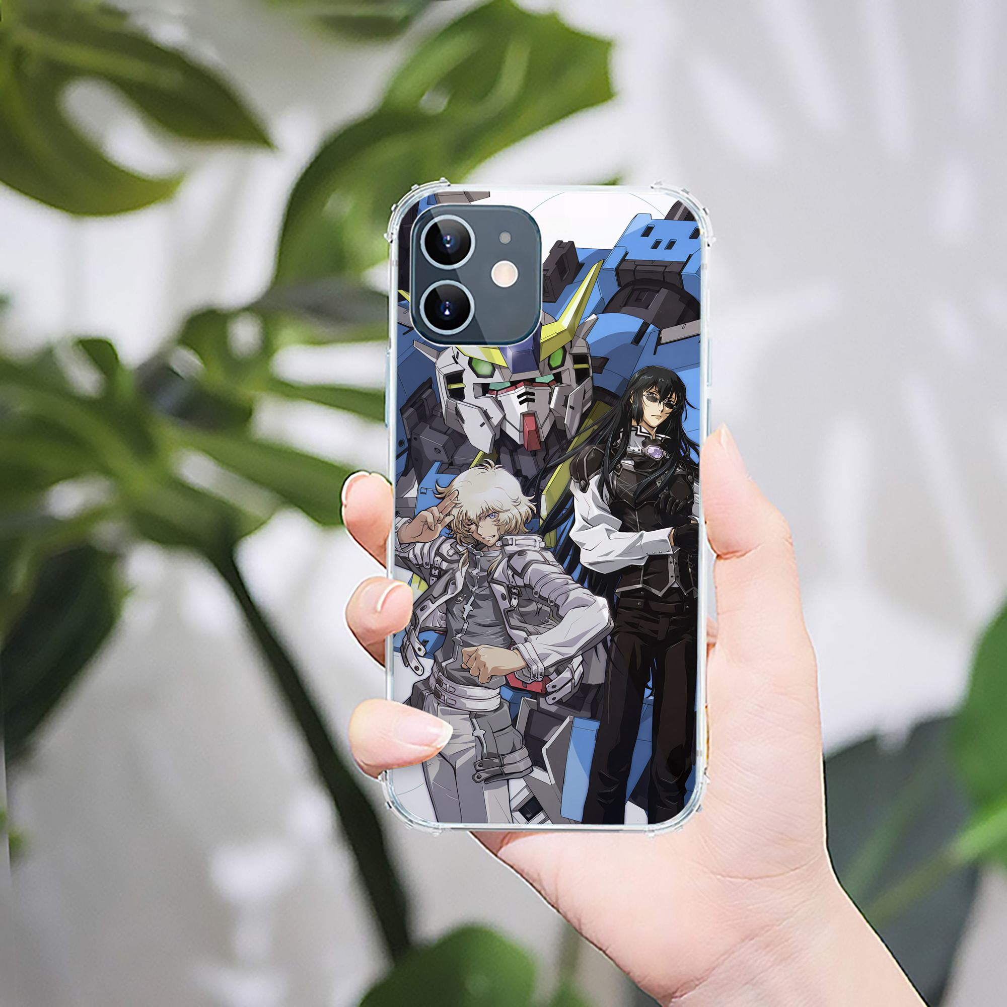 （画像用） 機動戦士ガンダム Mobile Suit Gundam 【iPhone 12シリーズ対応】透明スマホケース（クリアソフトケース）